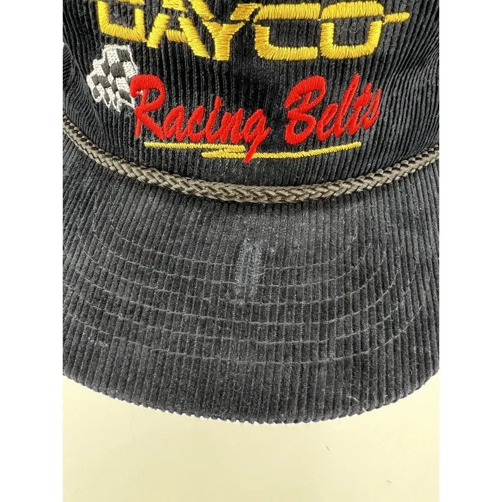 Vintage Dayco Racing Belts Black Roper Snapback Cap Hat YoungAn - Picture 2 of 13